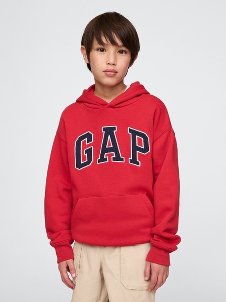 GAP Gyerek pulóver logóval és fleece béléssel GAP