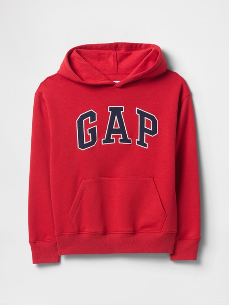 GAP Gyerek pulóver logóval és fleece béléssel GAP