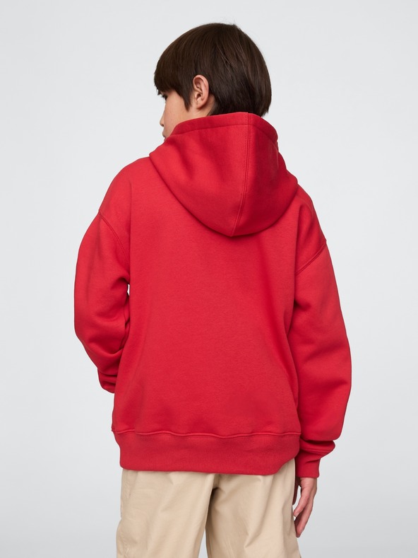 GAP Gyerek pulóver logóval és fleece béléssel GAP