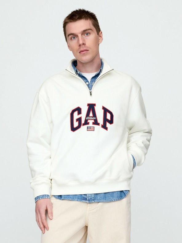 GAP Oversize pulóver logóval Americana GAP