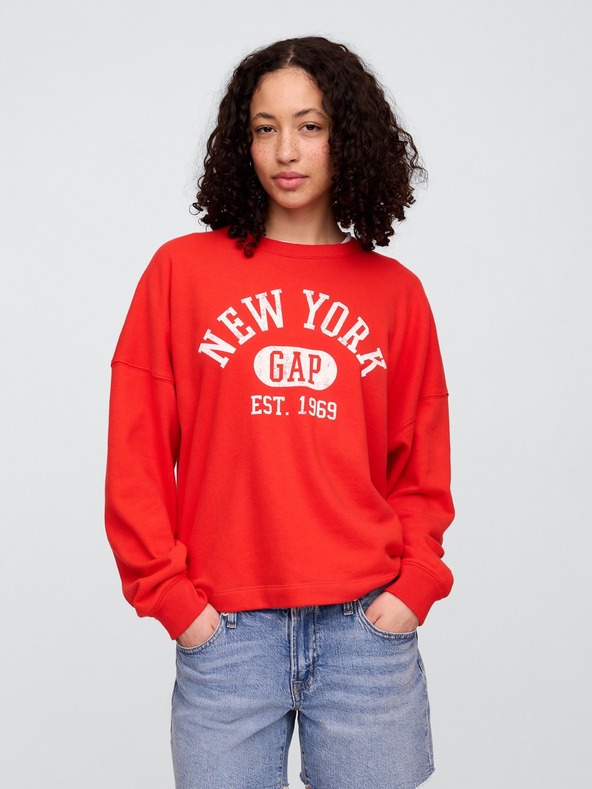GAP Oversize pulóver logóval Americana GAP
