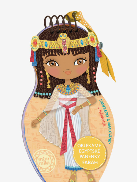 ELLA & MAX Egyiptomi FARAH babák öltöztetése - Színezőkönyv