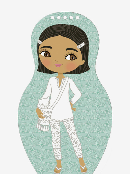 ELLA & MAX Egyiptomi FARAH babák öltöztetése - Színezőkönyv