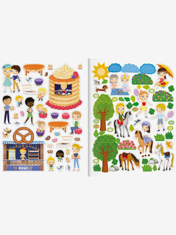 ELLA & MAX HANNA & BERLIN - Város tele matricákkal