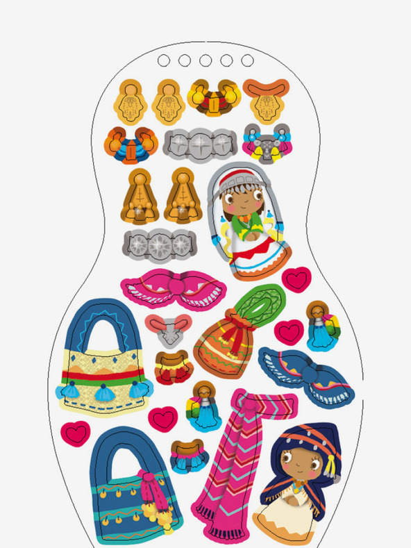 ELLA & MAX Öltöztesd fel a marokkói babákat LOUNA - Színezőkönyv