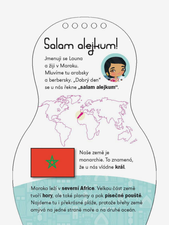 ELLA & MAX Öltöztesd fel a marokkói babákat LOUNA - Színezőkönyv