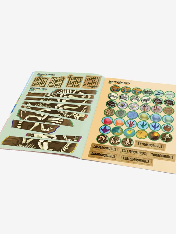 ELLA & MAX MISE DINOSAURUSOK - Kereső és mentő matricákkal