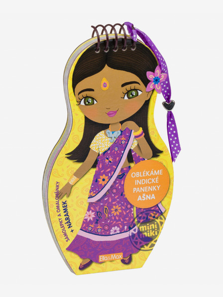 ELLA & MAX Indiai babák öltöztetése ASHNA - Színezőkönyv