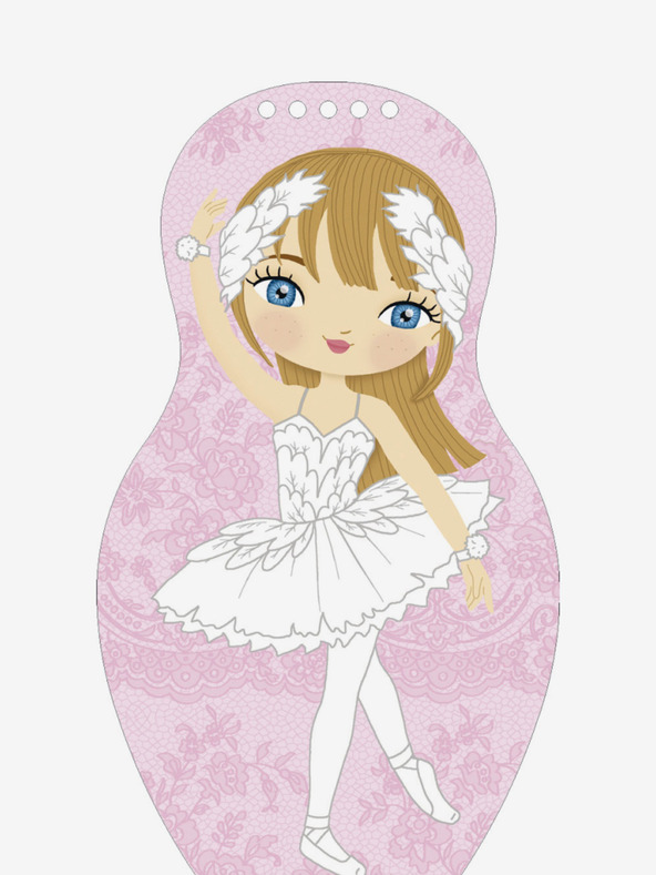 ELLA & MAX Felöltöztetjük a balett-cipőket EMMA – Kifestőkönyv