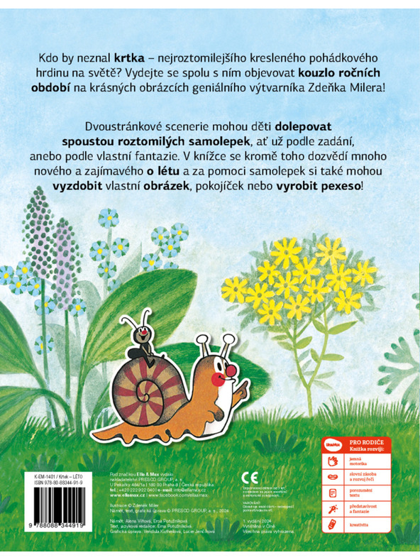 ELLA & MAX KISVAKOND és a NYÁR - Matricás könyv