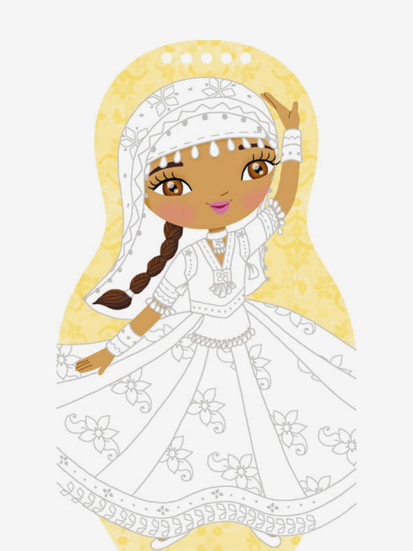 ELLA & MAX Öltöztesd fel a TÁNCOSOKAT a világ minden tájáról - Színezőkönyv