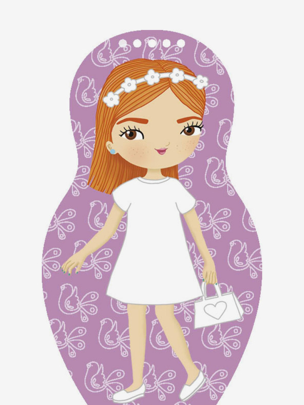 ELLA & MAX Öltöztesd fel a morva babákat NATALKA - Színező oldal