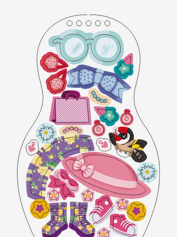 ELLA & MAX Öltöztesd fel a morva babákat NATALKA - Színező oldal