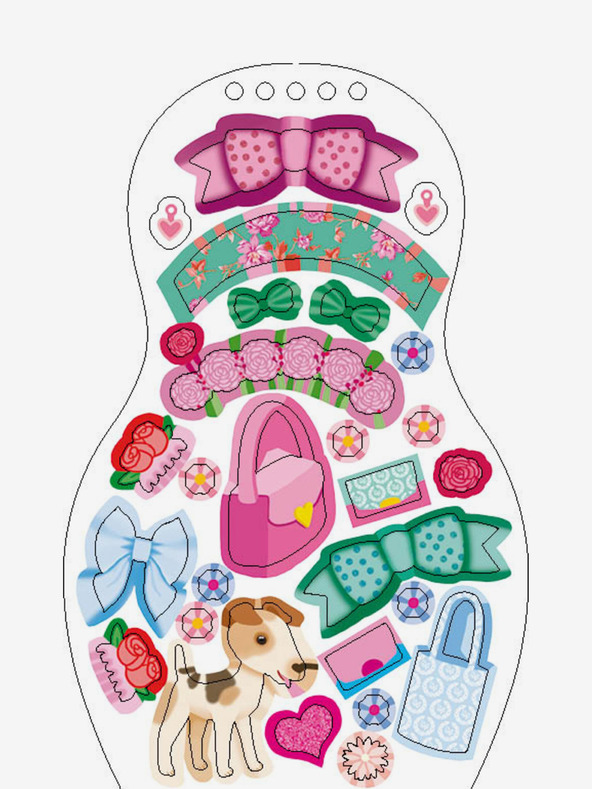 ELLA & MAX Öltöztesd fel a morva babákat NATALKA - Színező oldal