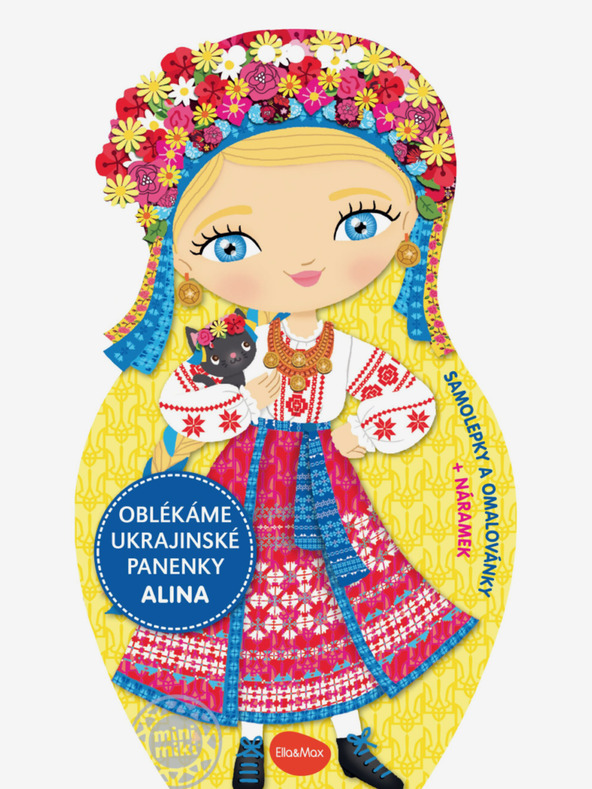 ELLA & MAX Öltöztesd fel az ukrán ALINA babákat - Színező oldal