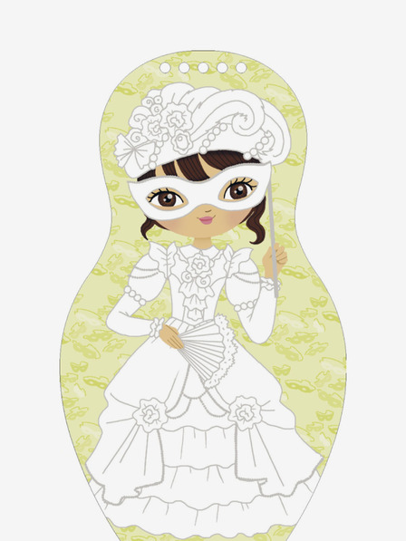 ELLA & MAX Babák öltöztetése farsangra - Színezőkönyv