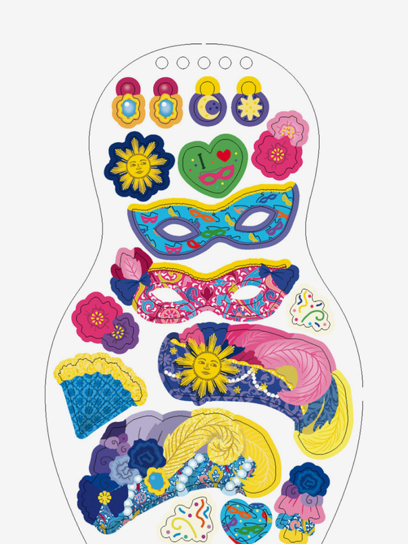 ELLA & MAX Babák öltöztetése farsangra - Színezőkönyv