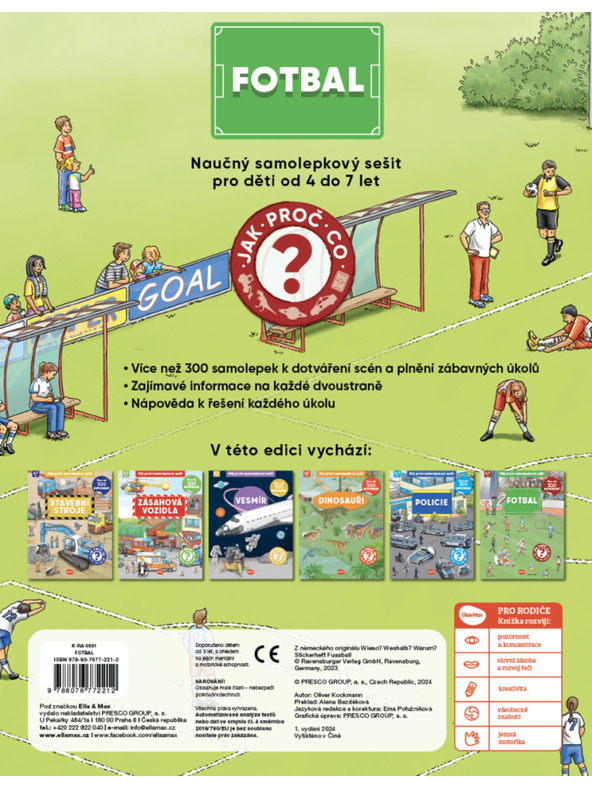 ELLA & MAX Az első matricás könyvem - FOOTBALL