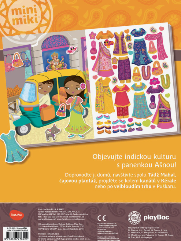 ELLA & MAX Ruha ASHNA számára - Matricás könyv