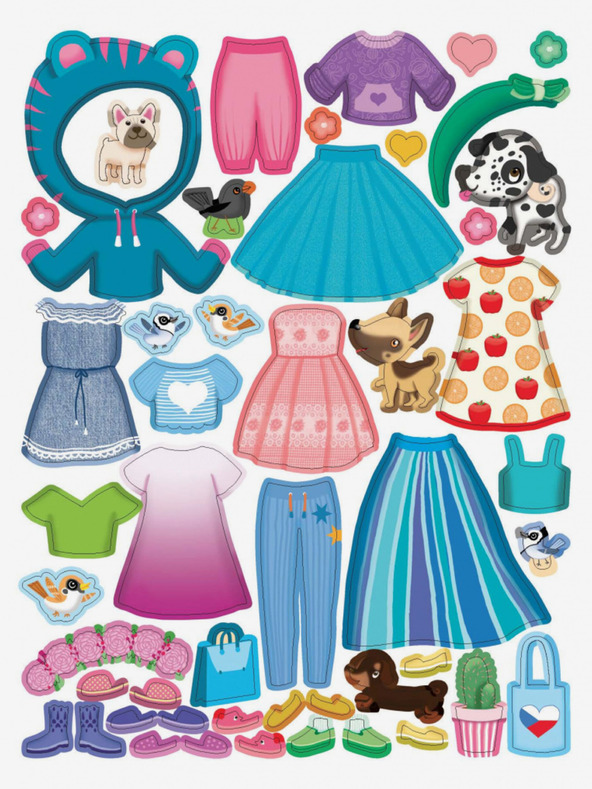 ELLA & MAX Ruha VIKTORKA részére - Matricás könyv