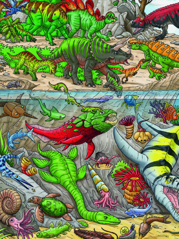 ELLA & MAX Nagy könyv DINOSAURUSZOK kis mesemondóknak