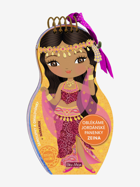 ELLA & MAX Öltöztesd fel a jordániai ZEINA babákat - Színezőkönyv