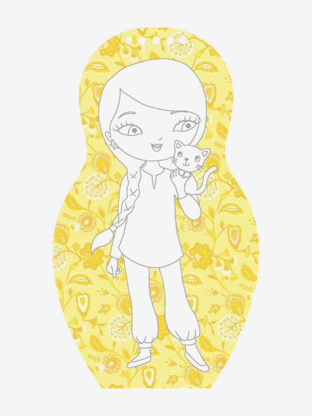 ELLA & MAX Öltöztesd fel a jordániai ZEINA babákat - Színezőkönyv