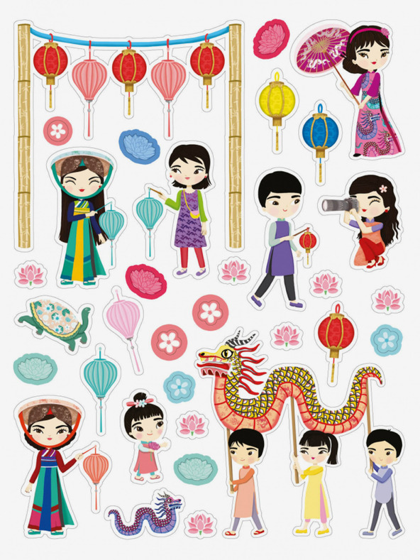 ELLA & MAX NGOC & HANOJ - Város tele matricákkal