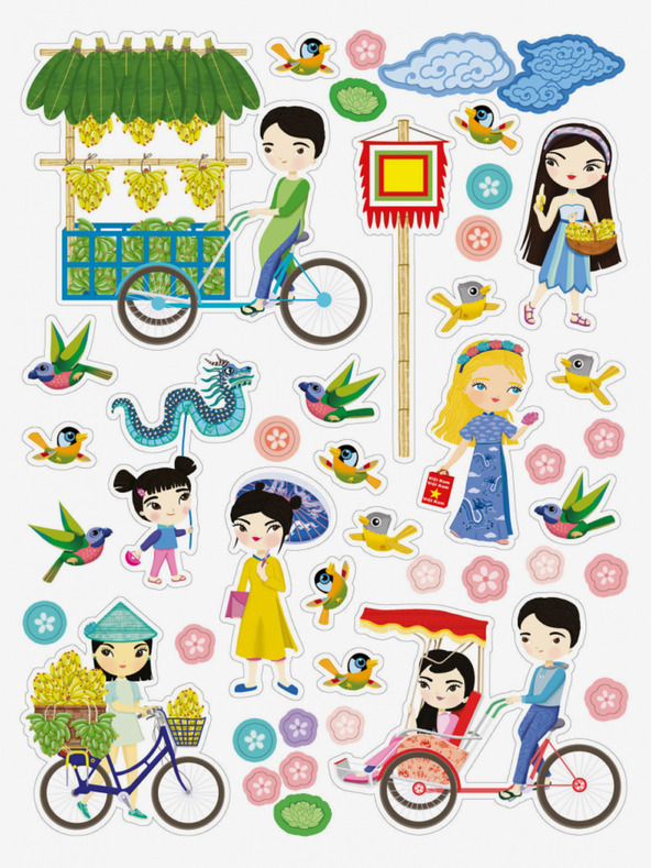 ELLA & MAX NGOC & HANOJ - Város tele matricákkal