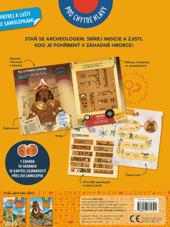 ELLA & MAX MISE EGYIPTOM - Keresés és mentés matricákkal