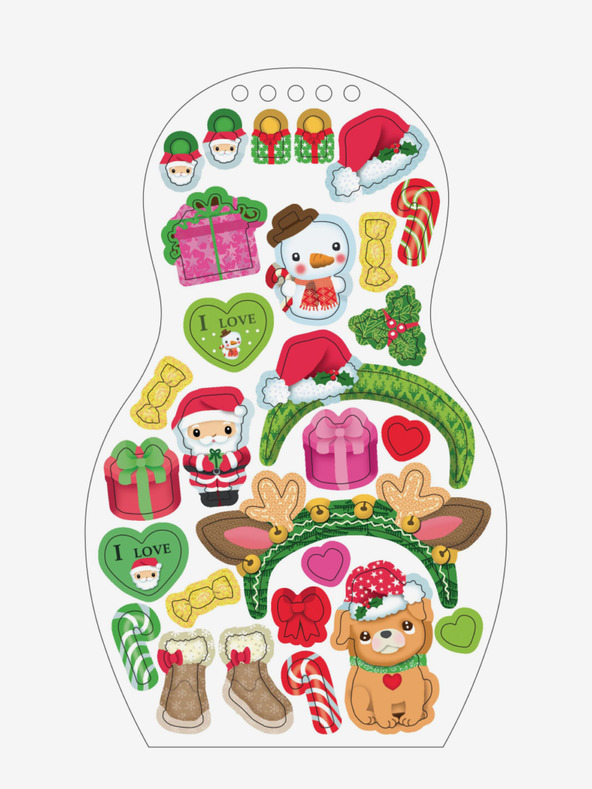 ELLA & MAX Öltöztetjük a babákat KARÁCSONY – Kifestőkönyv