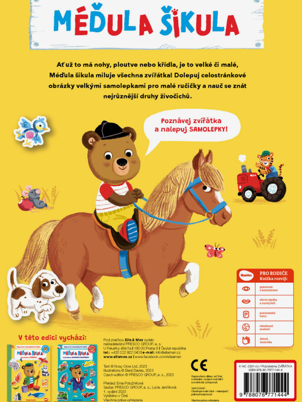 ELLA & MAX MÉDULA ŠIKULA: TUDJUK AZ ÁLLATOKAT - matricás könyv
