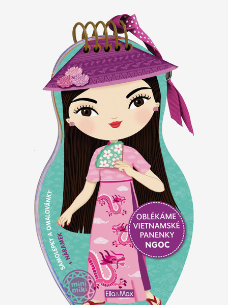 ELLA & MAX Vietnámi babák felöltöztetése NGOC - Színezőkönyv