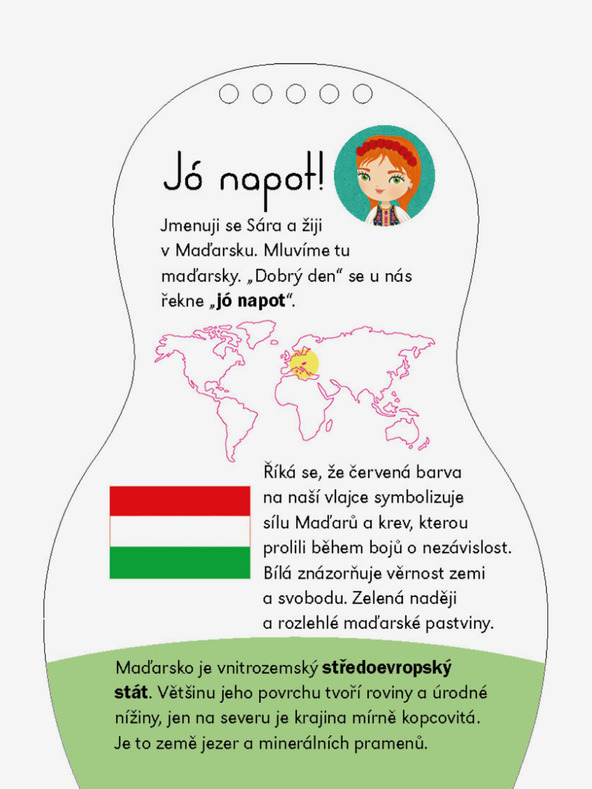 ELLA & MAX Magyar babák öltöztetése SARA - kifestőkönyv