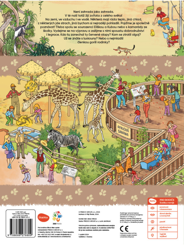 ELLA & MAX Nagy könyv ZOO PRAHA a kis mesemondóknak