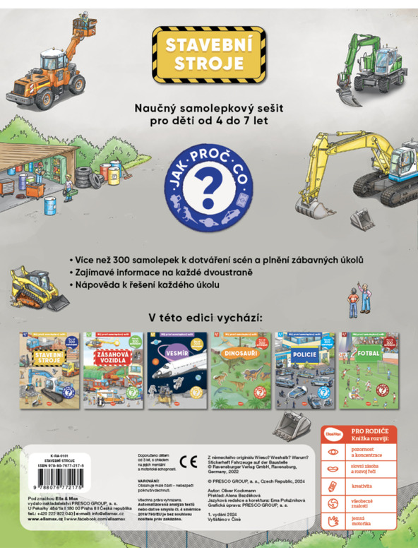 ELLA & MAX Az első matricás könyvem - ÉPÍTŐGÉPEK