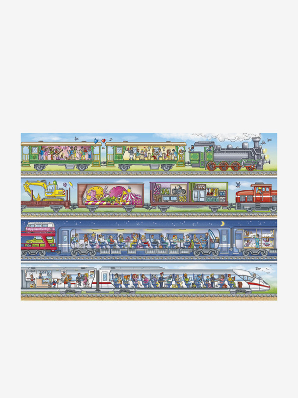 ELLA & MAX Nagy könyv VONATOK kis mesemondóknak