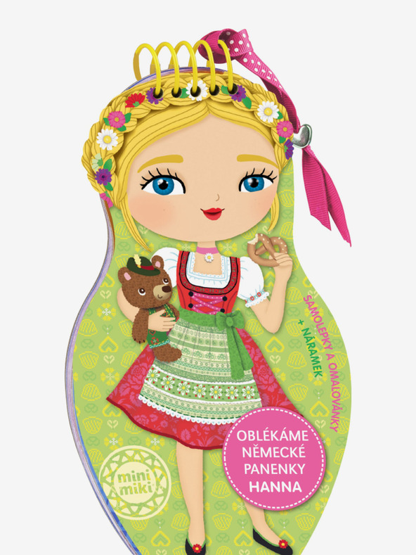 ELLA & MAX Német HANNA babák öltöztetése - Színezőkönyv