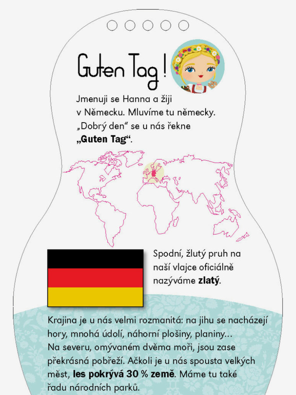 ELLA & MAX Német HANNA babák öltöztetése - Színezőkönyv