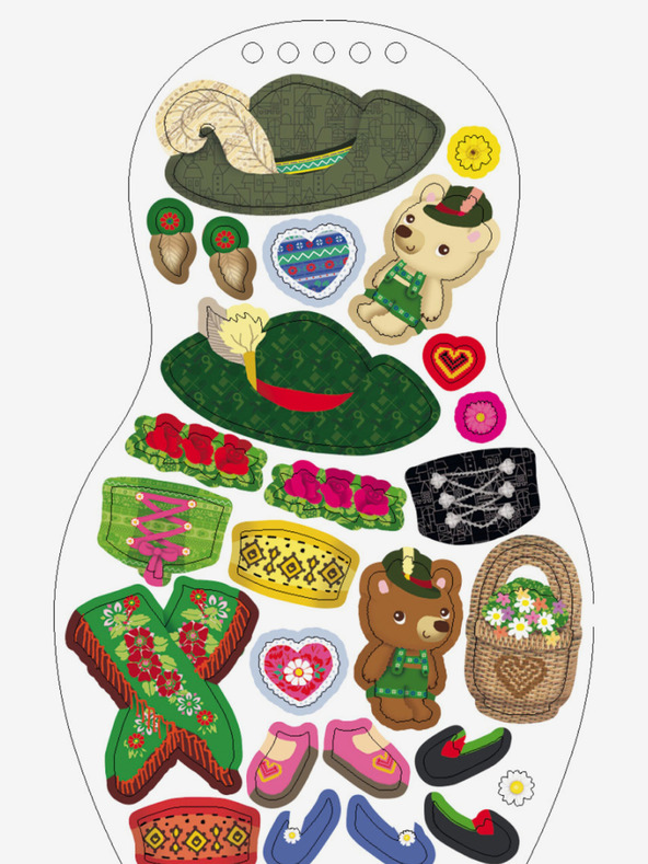 ELLA & MAX Német HANNA babák öltöztetése - Színezőkönyv