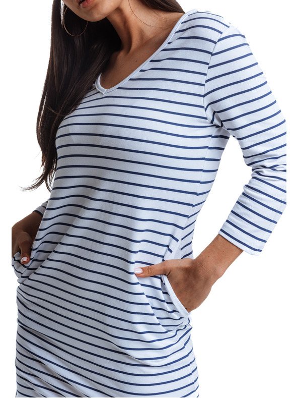 Edoti Kék-fehér női csíkos ruha Edoti