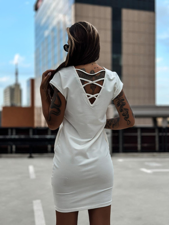 Edoti Fehér női mini ruha Edoti