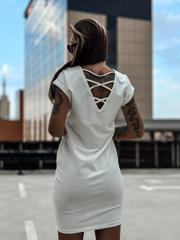 Edoti Fehér női mini ruha Edoti