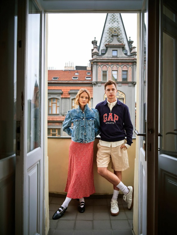 GAP Virágmintás maxi ruha Americana GAP