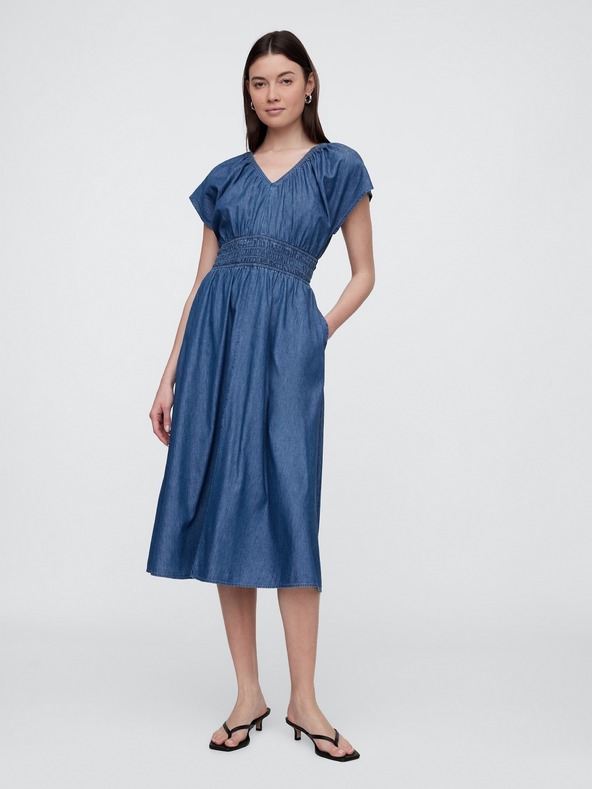 GAP Chambray maxi ruha zsebekkel Americana GAP