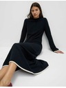 Marks & Spencer Marks & Spencer jersey midi ruha kerek nyakkivágással, tengerészkék színű