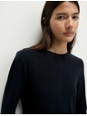 Marks & Spencer Marks & Spencer jersey midi ruha kerek nyakkivágással, tengerészkék színű