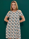 Moodo Fehér női mintás ruha Moodo