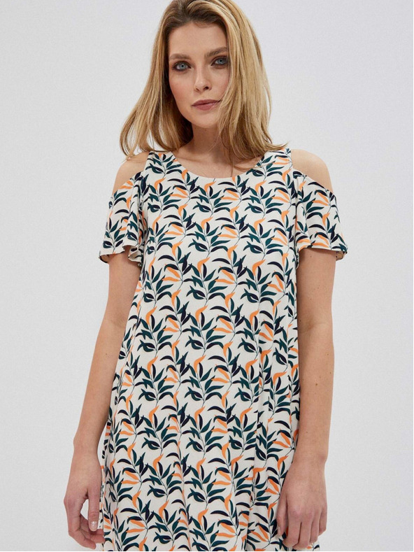 Moodo Fehér női mintás ruha Moodo