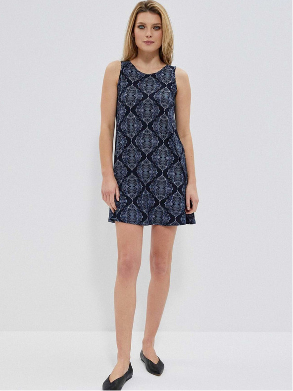 Moodo Sötétkék női mintás ruha Moodo